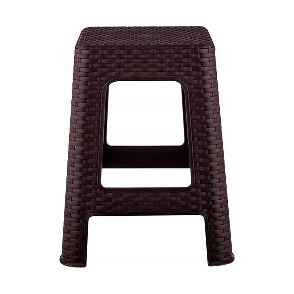 Taboret RATTAN -brąz 28x28x45