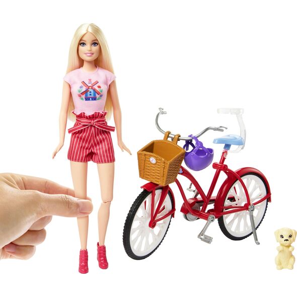 Barbie doll and bicycle set