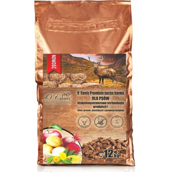 O´Canis Premium jeleń,ziemniak,burak dla psa 1,5kg