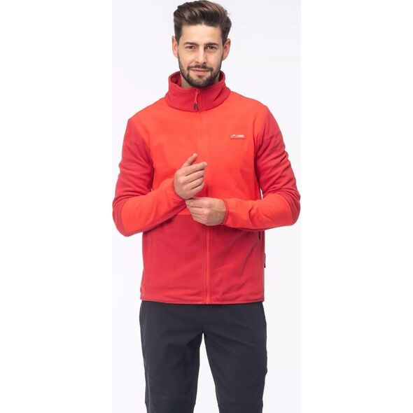 Męski polar Elbrus RANITO100 POLARTEC chilli pepper/flame scarlet rozmiar L
