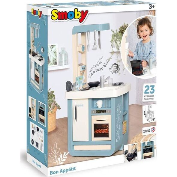 Smoby SMOBY Kuchnia Bon Appetit Niebieska Elektroniczna