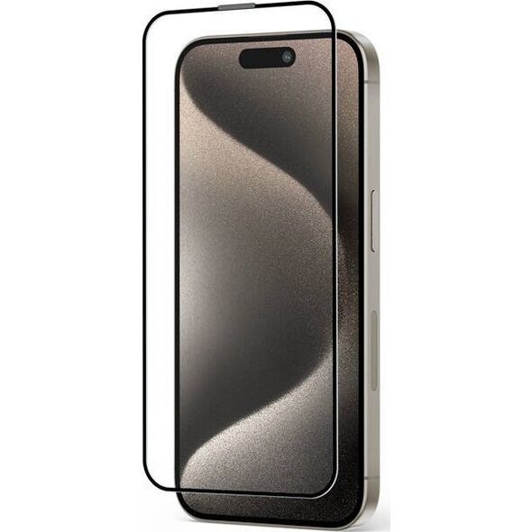 Crong Szkło hartowane 9H na cały ekran iPhone 15 Pro