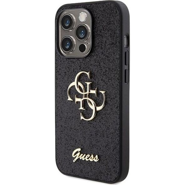 Guess Guess GUHCP15XHG4SGK iPhone 15 Pro Max 6.7" czarny/black hardcase Glitter Script Big 4G