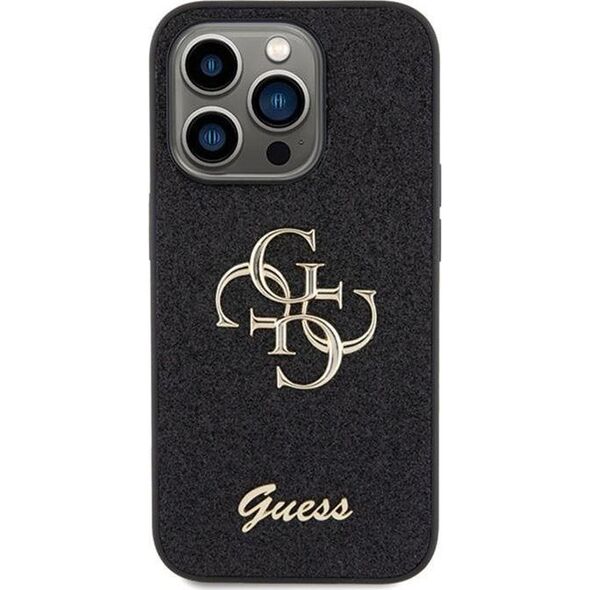 Guess Guess GUHCP15XHG4SGK iPhone 15 Pro Max 6.7" czarny/black hardcase Glitter Script Big 4G