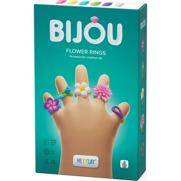 Tm Toys Masa Plastyczna Hey Clay Bijou Flower Rings