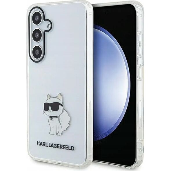 Karl Lagerfeld Oryginalne Etui KARL LAGERFELD Hardcase KLHCS24SHNCHTCT do SAMSUNG S24 (IML NFT CHOUPETTE) transparentny