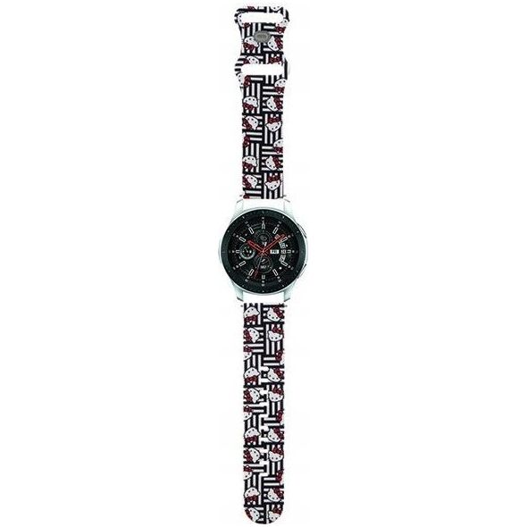 Sourcing Hello Kitty Universal Strap HKUWLSDISK Silicone Heads & Stripes black/black strap 22mm