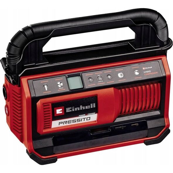 Kompresor samochodowy Einhell Einhell hybrid compressor PRESSITO 18/25 Hybrid, 18Volt / 220Volt (red/black, without battery and charger)