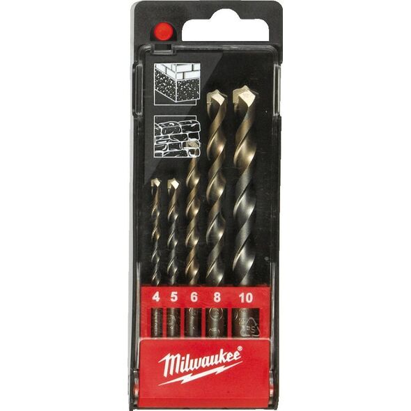 Wiertło Milwaukee MILWAUKEE CONCRETE DRILL DRILL SET 5 pcs. /4-5-6-8-10mm/