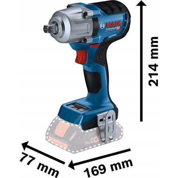 Klucz udarowy Bosch BOSCH.UD.GDS 18V-450 PC SOLO LB 136