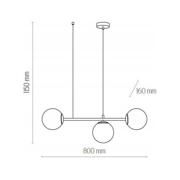 Lampa wisząca TK Lighting PENDANT LUM. CELESTE 3 6218