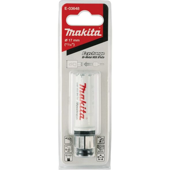 MAKITA MAKITA ΟΤWORNICA BIM HSS-Co 8% 17mm EZYCHANGE ΜΕΤΑΛΛΟ, ΧΑΛΥΒΑΣ, ΑΛΟΥΜΙΝΙΟ, ΞΥΛΟ, PVC