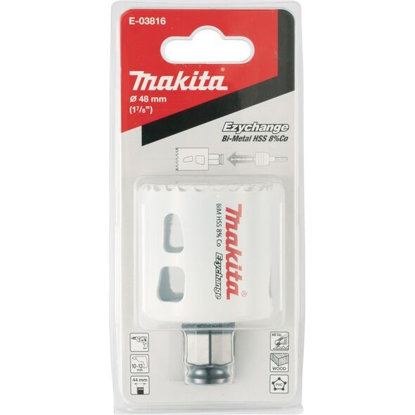 MAKITA MAKITA ΟΤΒΟΡΝΙΤΣΑ BIM HSS-Co 8% 48mm EZYCHANGE ΜΕΤΑΛΛΟ, ΧΑΛΥΒΑΣ, ΑΛΟΥΜΙΝΙΟ, ΞΥΛΟ, PVC