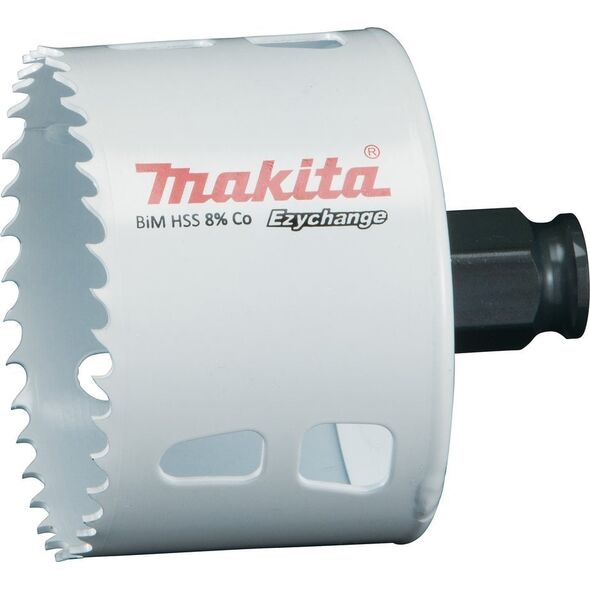 Ποτηροτρύπανο MAKITA BIM HSS-Co 8% 70mm EZYCHANGE ΜΕΤΑΛΛΟ, ΧΑΛΥΒΑΣ, ΑΛΟΥΜΙΝΙΟ, ΞΥΛΟ, PVC