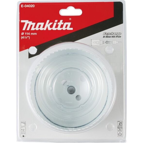 MAKITA MAKITA ΟΤΒΟΡΝΙΤΣΑ BIM HSS-Co 8% 114mm EZYCHANGE ΜΕΤΑΛΛΟ, ΧΑΛΥΒΑΣ, ΑΛΟΥΜΙΝΙΟ, ΞΥΛΟ, PVC