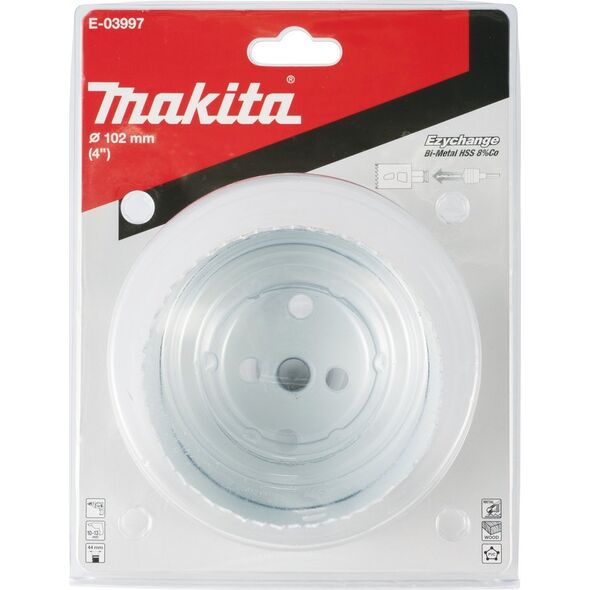 MAKITA MAKITA ΟΤWORNICA BIM HSS-Co 8% 102mm EZYCHANGE ΜΕΤΑΛΛΟ, ΧΑΛΥΒΑΣ, ΑΛΟΥΜΙΝΙΟ, ΞΥΛΟ, PVC
