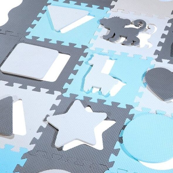 NILS Fun MD03 MATA DZIECIĘCA PUZZLE KOJEC MINT 36 ELEMENTÓW 140x140CM NILS FUN