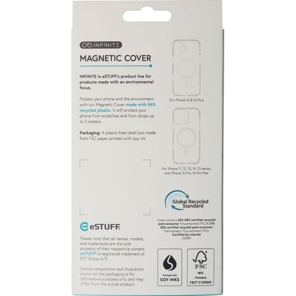 Έξυπνο τηλέφωνο eStuff INFINITE OSLO iPhone 16 Clear