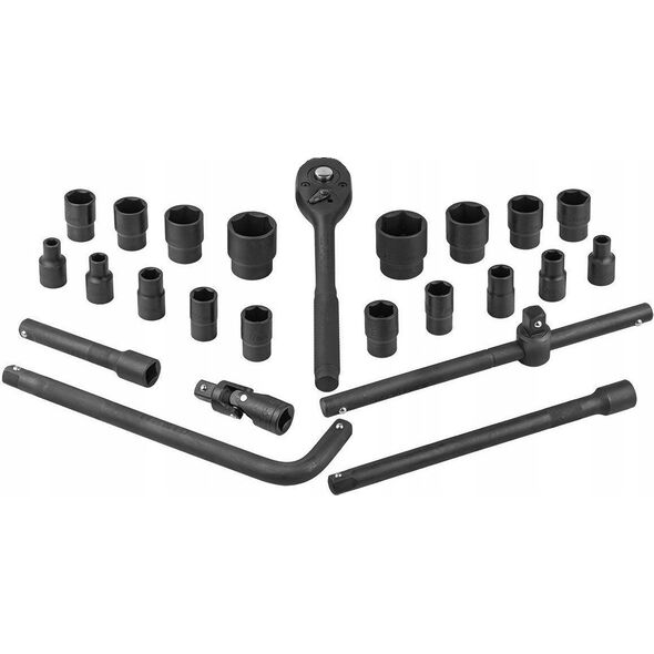 Zestaw narzędzi Forcekraft Zestaw narzędzi 1/2" 24el. (8-32mm) (6-kątnych)