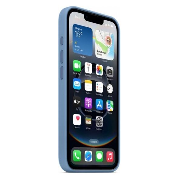 apple Etui silikonowe do iPhonea 16e - zimowy błękit