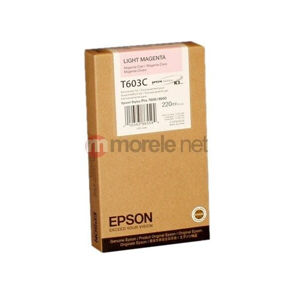 Tusz Epson Wkład atramentowy Stylus do 7800/9800 light magenta (220ml) (C13T603C00)