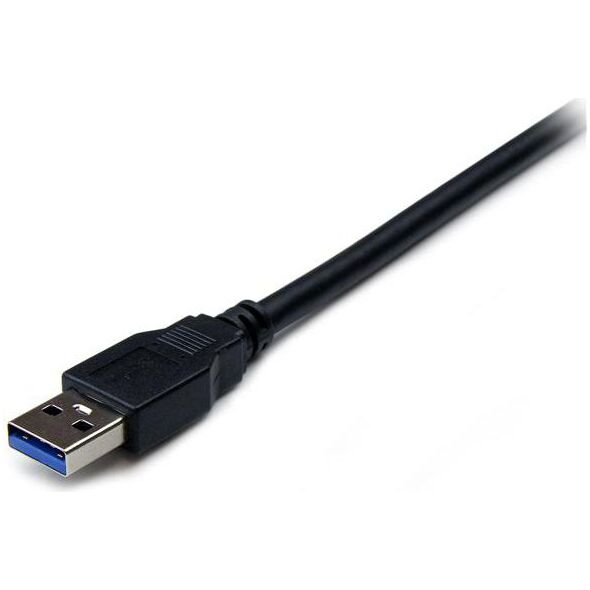 Kabel USB StarTech USB-A - USB-A 2 m Czarny (USB3SEXT2MBK)