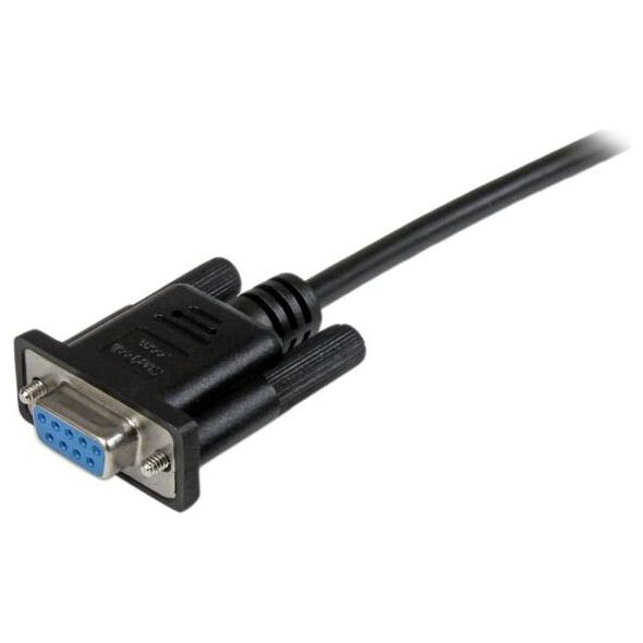 StarTech DB-9 - DB-9, 1m, Czarny (SCNM9FF1MBK)