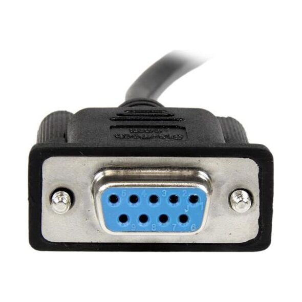 StarTech DB-9 - DB-9, 1m, Czarny (SCNM9FF1MBK)