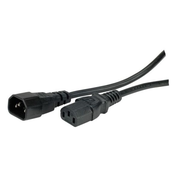 Kabel zasilający Value power cord, IEC320 C13-C14, 1.8m, czarny (19.99.1515)