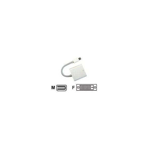 Adapter AV JJ Computer DisplayPort Mini - DVI-D biały (AVC 127-0,1M)