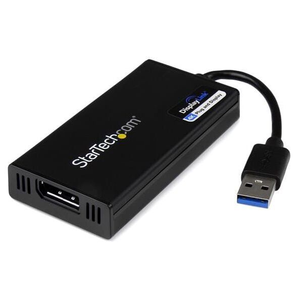 Adapter USB StarTech USB - DisplayPort Czarny  (USB32DP4K)