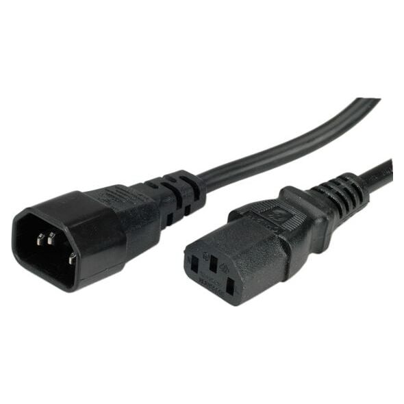 Kabel zasilający Value power cord, IEC320 C13-C14, 1.8m, czarny (19.99.1515)