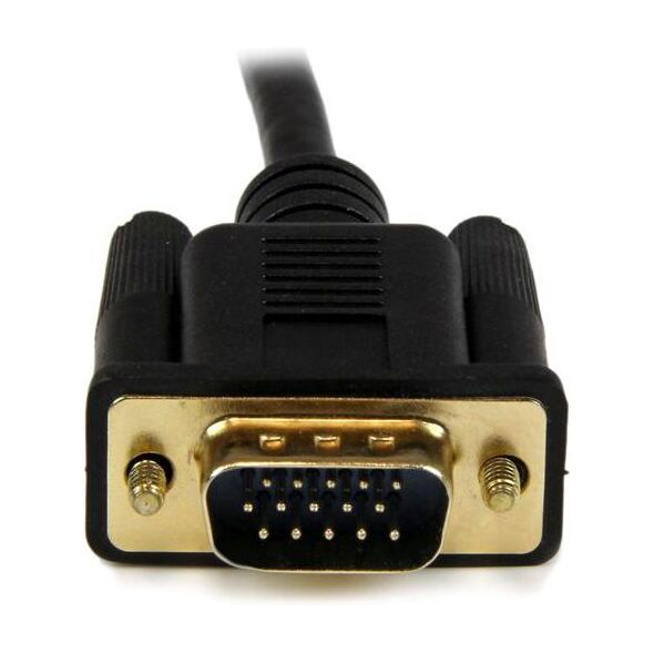Kabel StarTech HDMI - D-Sub (VGA) + micro USB 0.9m czarny (HD2VGAMM3)