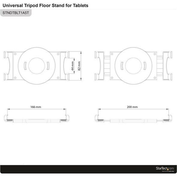Stojak StarTech TRIPOD FLOOR STAND FOR TABLETS - STNDTBLT1A5T