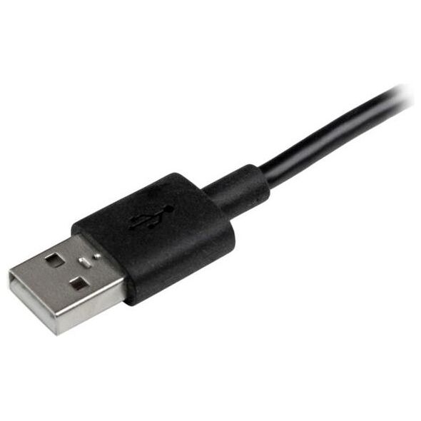 Kabel USB StarTech USB-A - microUSB + Lightning 1 m Czarny (LTUB1MBK)
