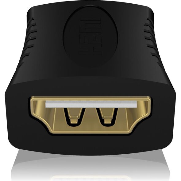 Adapter AV Icy Box HDMI - HDMI czarny (31604)