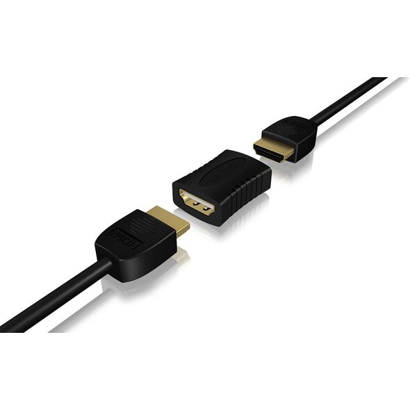 Adapter AV Icy Box HDMI - HDMI czarny (31604)