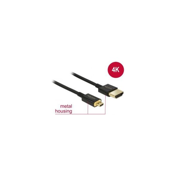 Kabel Delock 0.5m czarny (84788)