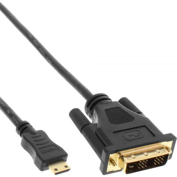 Kabel InLine HDMI Mini - DVI-D 0.5m czarny (17474P)