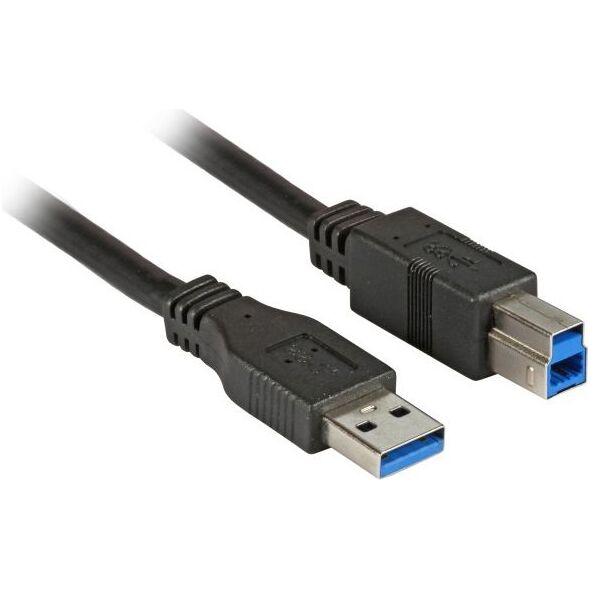 Kabel USB EFB USB-A - USB-B 1 m Czarny (K5247SW.1)