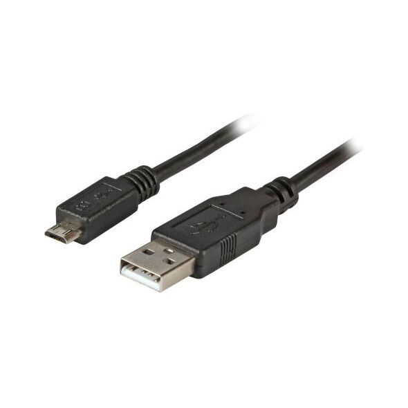Kabel USB EFB USB-A - microUSB 1.8 m Czarny (K5232SW.1,8)