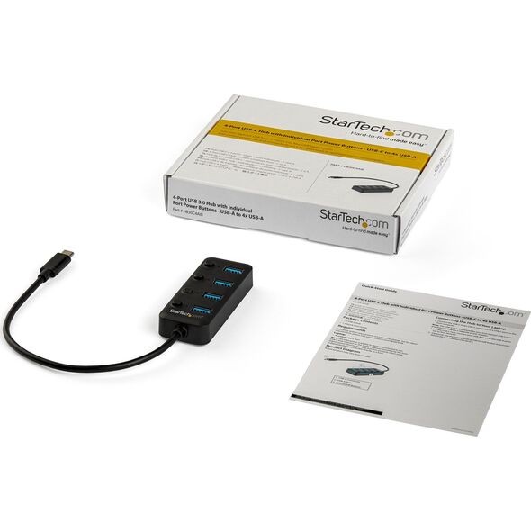 HUB USB StarTech 4x USB-A 3.2 Gen1 (HB30C4AIB)