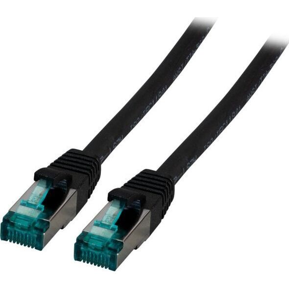 EFB EFB RJ45 Patchkabel S/FTP, Cat.6A, LSZH, 1m, schwarz