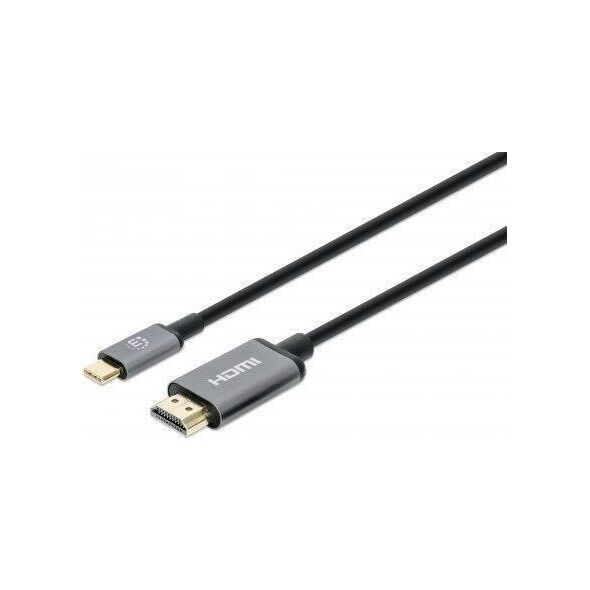 Kabel USB Manhattan USB-C - HDMI 1 m Czarny (153591)