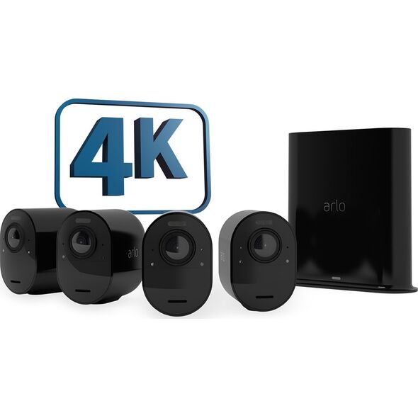 Kamera IP Arlo Arlo Ultra 2 Spotlight Camera Set of 4 black - 4K camera