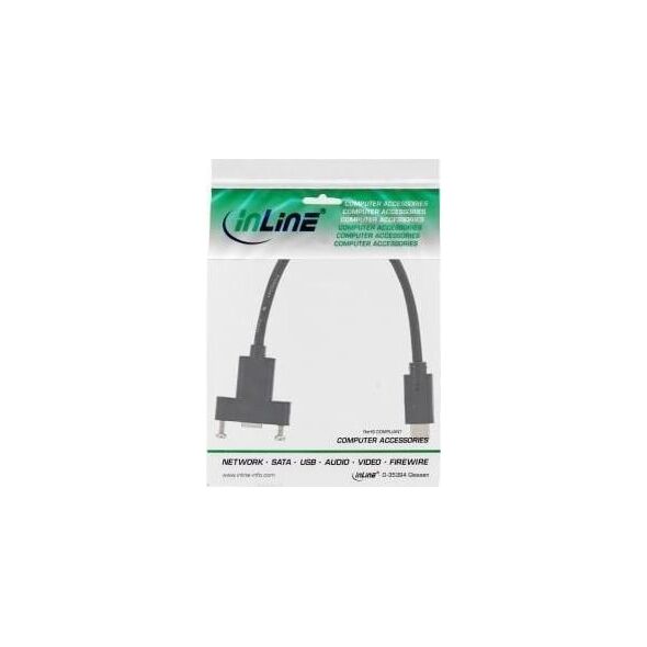 Kabel USB InLine USB-C - HDMI 0.2 m Czarny (33441G)