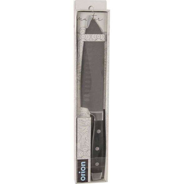 Orion Nóż kuchenny stalowy azjatycki do siekania Santoku 33 cm