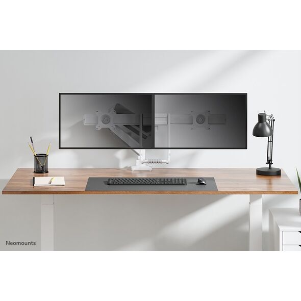 Neomounts Uchwyt biurkowy na 2 monitory 17" - 32" (DS75-450WH2)