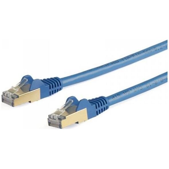 StarTech STARTECH.COM 5m CAT6a-Ethernet-Kabel - Blau - RJ45-Ethernet-Kabel - Snagless - STP-Kabel - Kupfer - 10-Gbit Netzwerkkabel