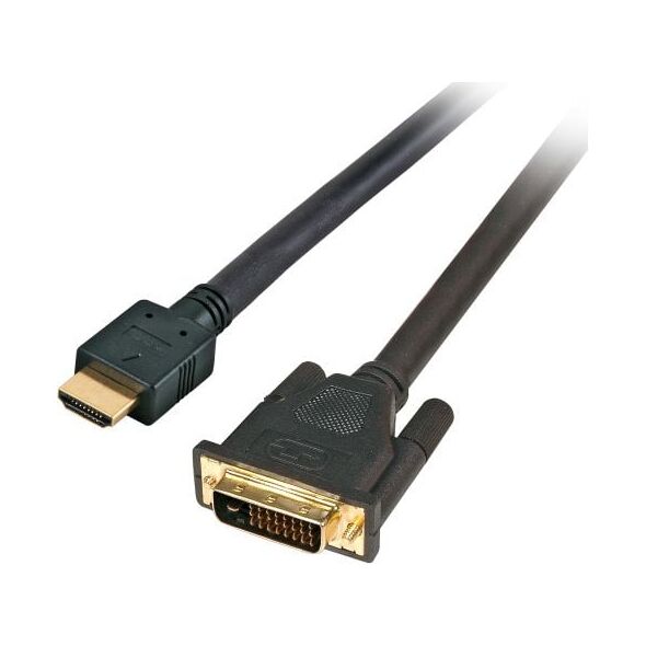 Kabel EFB HDMI - DVI-D 2m czarny (K5432SW.2)